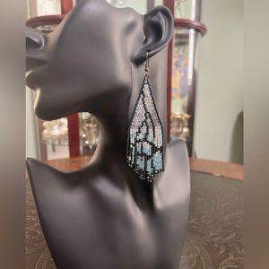 Handmade seed bead earrings